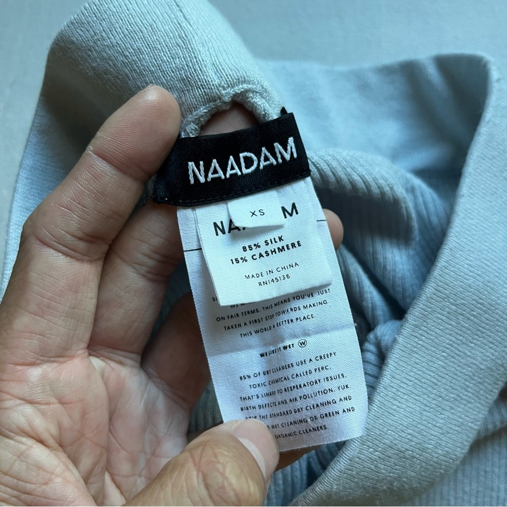 NAADAM Light Gray Boot Cut Pants - Picture 4 of 4